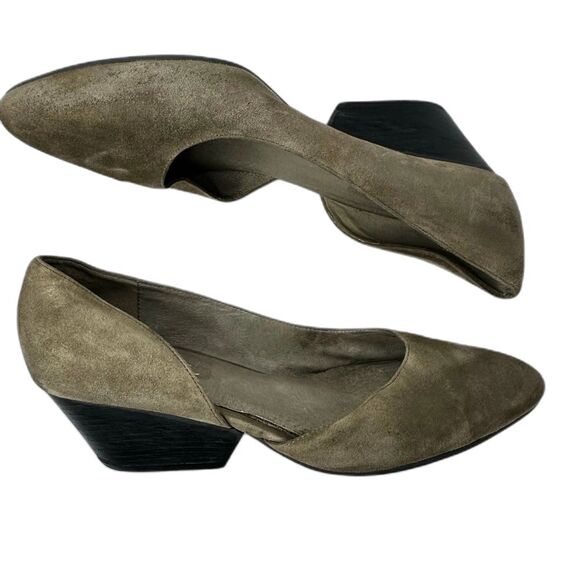 Eileen Fisher d’Orsay Round Toe Gray Suede Lily Pumps - Women 11 - Picture 2 of 7